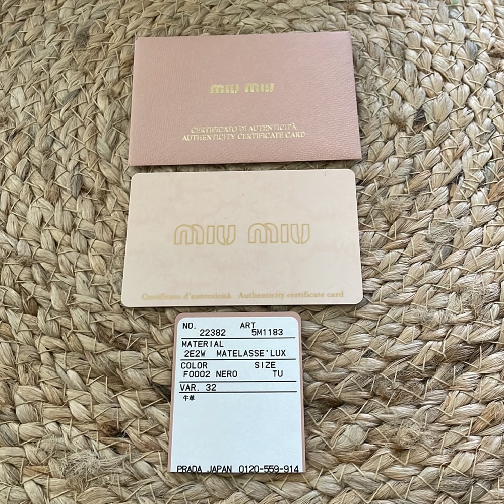 (Mt151) Authentic Miu Miu Matelasse Zipper Wallet - image 4